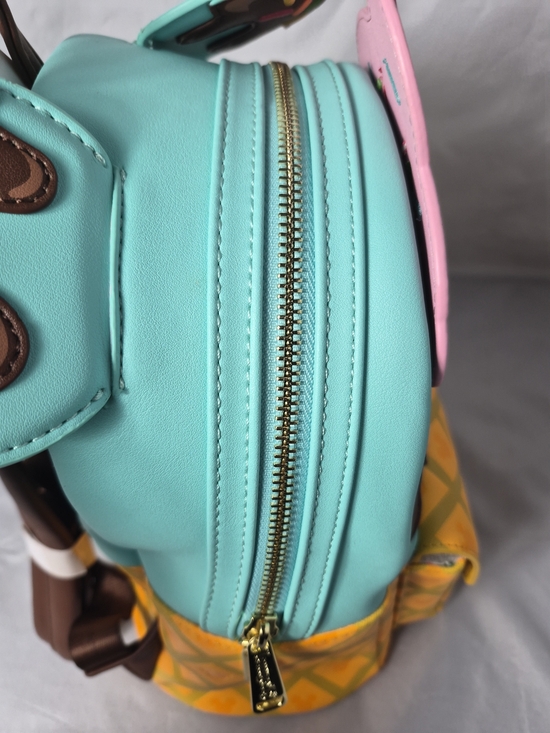 Loungefly Kids Ice Cream Sundae Mini Backpack Waffle Cone Pink, Aqua & Yellow main image 11